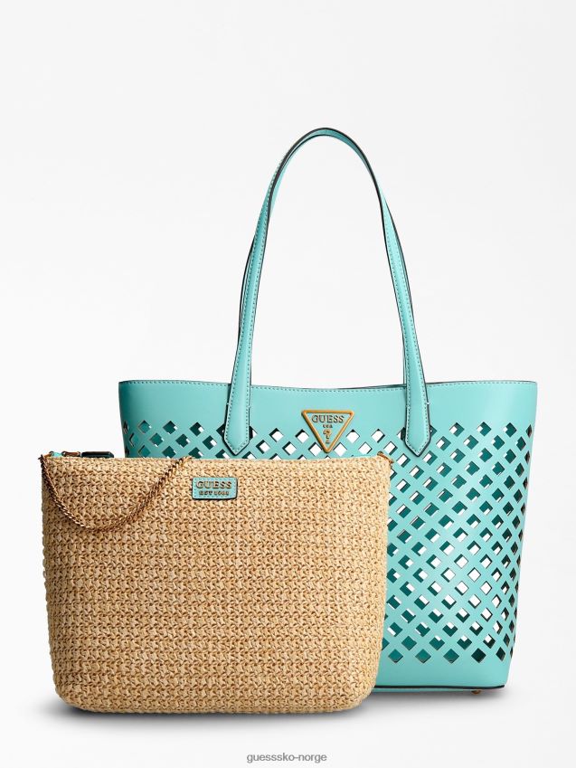 Guess lyseblå aqua shopper lyse blå unisex F0LJ804998