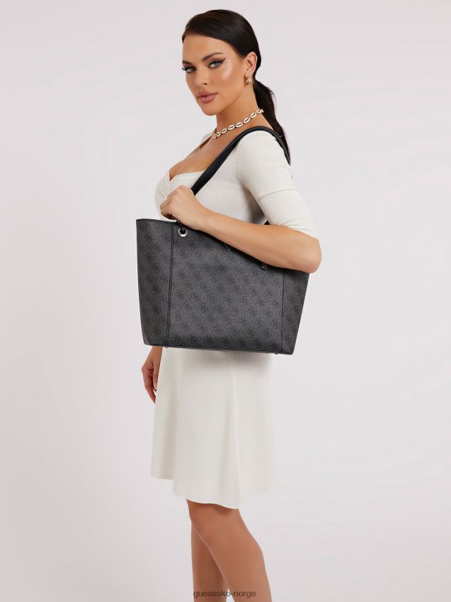 Guess noelle 4g ​​logo shopper grå multi grå multi unisex F0LJ805023