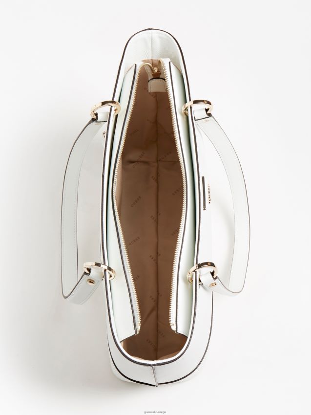 Guess noelle logo sjarm shopper hvit hvit unisex F0LJ805226