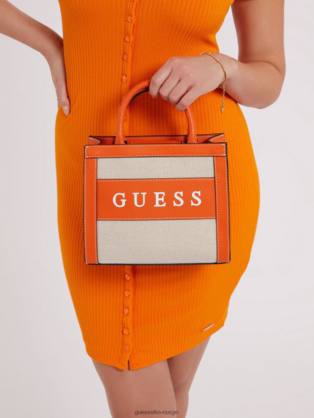 Guess salford shopper appelsin oransje unisex F0LJ803501