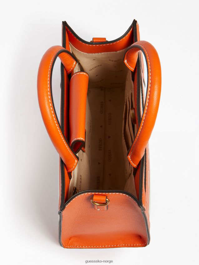 Guess salford shopper appelsin oransje unisex F0LJ803501