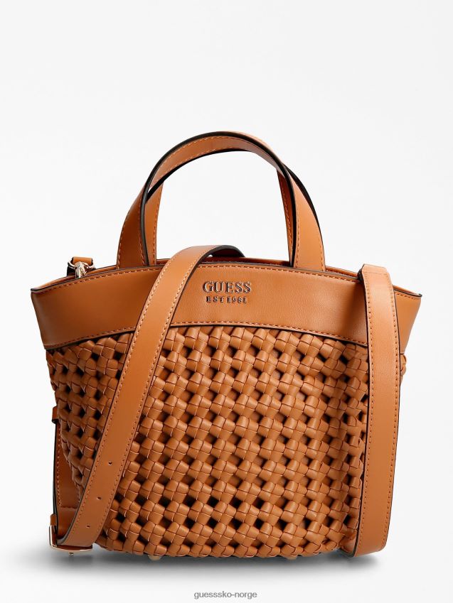 Guess sicilia flettet mini shopper brun brun unisex F0LJ803927