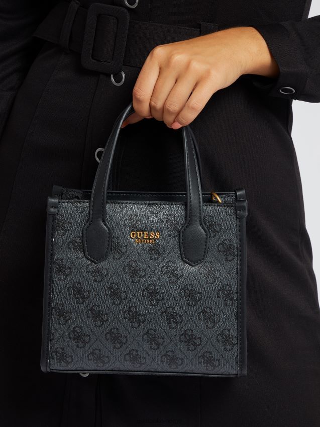 Guess silvana 4g logo mini shopper grå grå unisex F0LJ805113