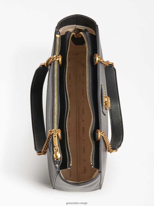 Guess svart center-stage shopper med kjeder svart unisex F0LJ802929