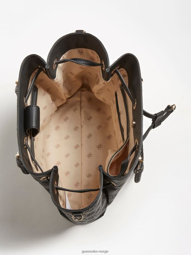 Guess svart helaina 4g peon logo shopper svart unisex F0LJ805066