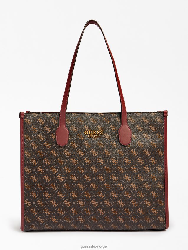 Guess svart silvana 4g logo shopper svart unisex F0LJ804941