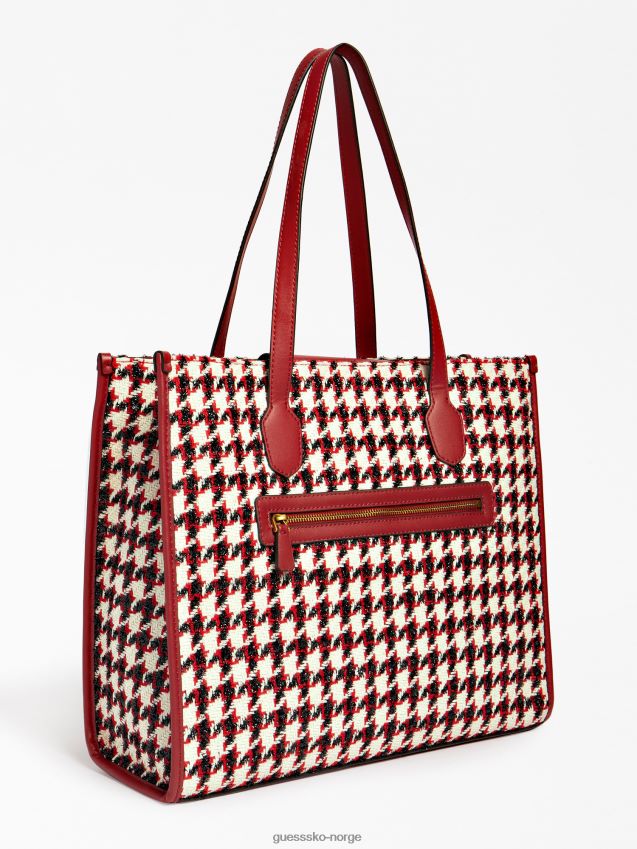 Guess svart silvana tweed shopper svart unisex F0LJ804948