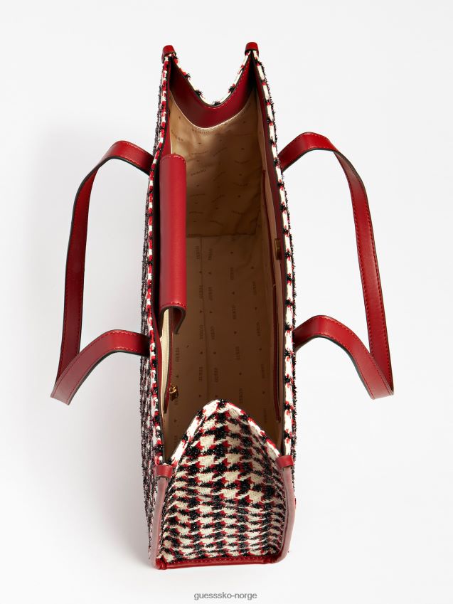 Guess svart silvana tweed shopper svart unisex F0LJ804948