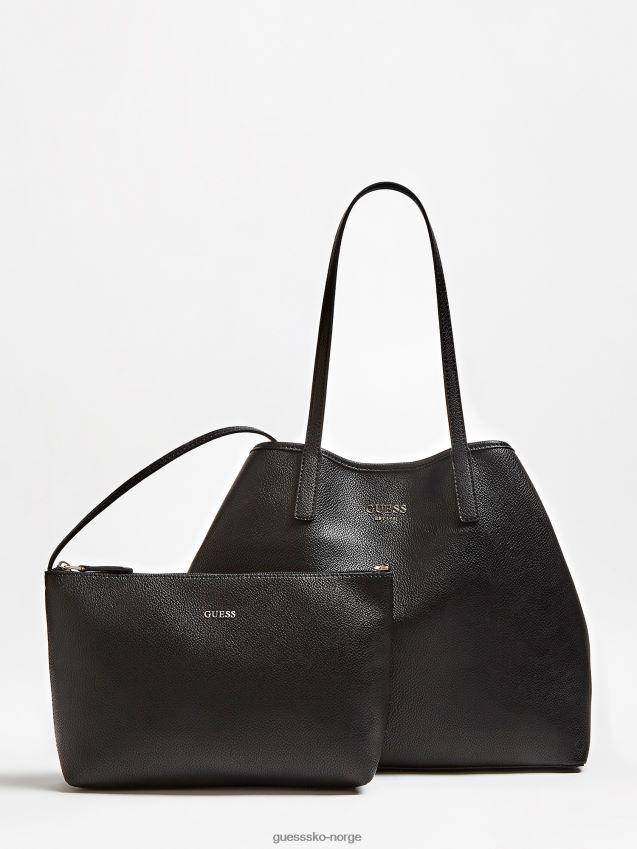 Guess svart viky stor shopper med pochette svart unisex F0LJ805168
