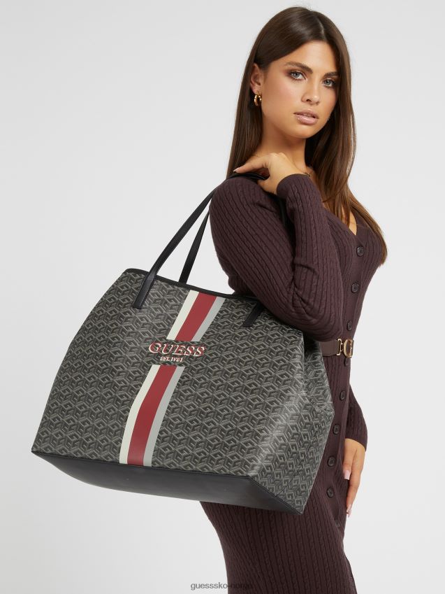 Guess vikky g cube logo shopper grå multi grå multi unisex F0LJ805146