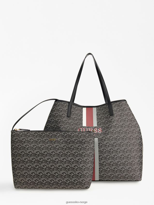 Guess vikky g cube logo shopper grå multi grå multi unisex F0LJ805146