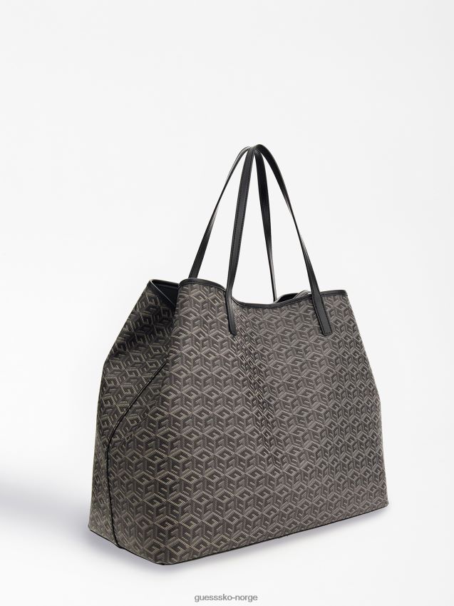 Guess vikky g cube logo shopper grå multi grå multi unisex F0LJ805146