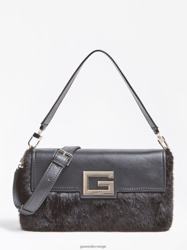 Guess Brightside skulderveske svart svart unisex F0LJ802950
