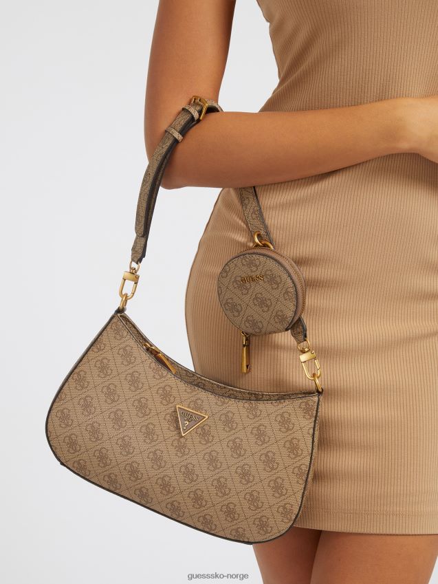 Guess alexie 4g logo skulderveske beige beige unisex F0LJ805011