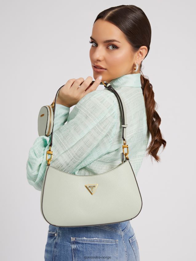 Guess alexie saffiano hobo grønn grønn unisex F0LJ805252