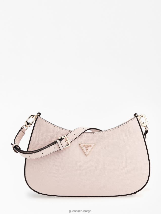 Guess alexie saffiano skulderveske rosa rosa unisex F0LJ805087