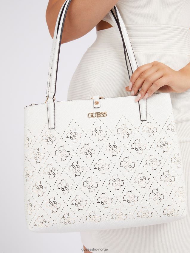 Guess amara 4g logo skulderveske hvit hvit unisex F0LJ805005
