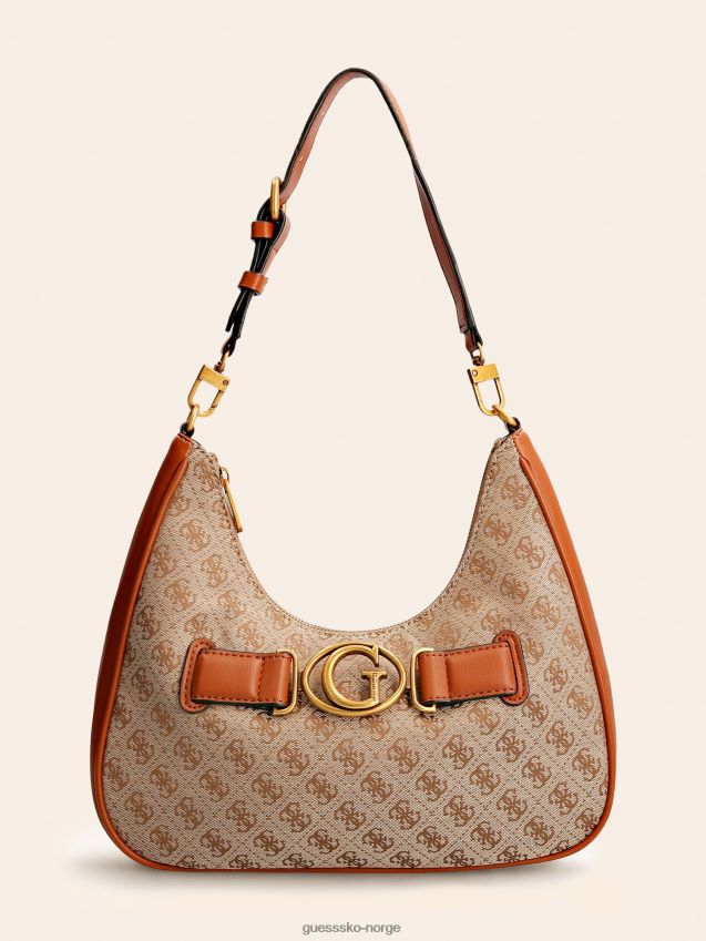 Guess aviana 4g logo hobo brun brun unisex F0LJ805287