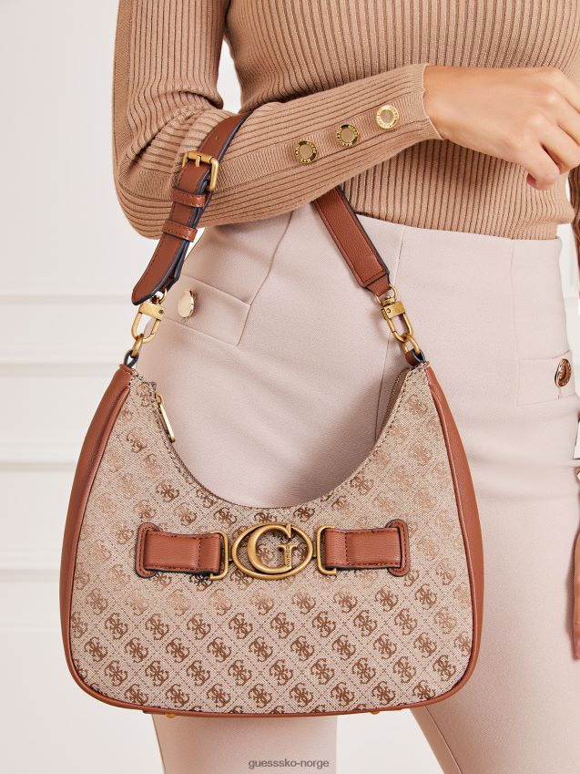 Guess aviana 4g logo hobo brun brun unisex F0LJ805287