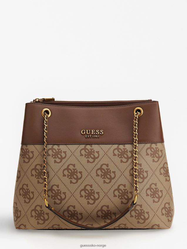 Guess berta 4g logo skulderveske brun brun unisex F0LJ805068