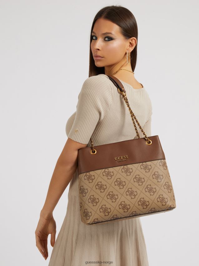 Guess berta 4g logo skulderveske brun brun unisex F0LJ805068