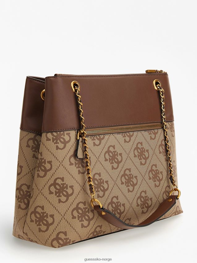 Guess berta 4g logo skulderveske brun brun unisex F0LJ805068