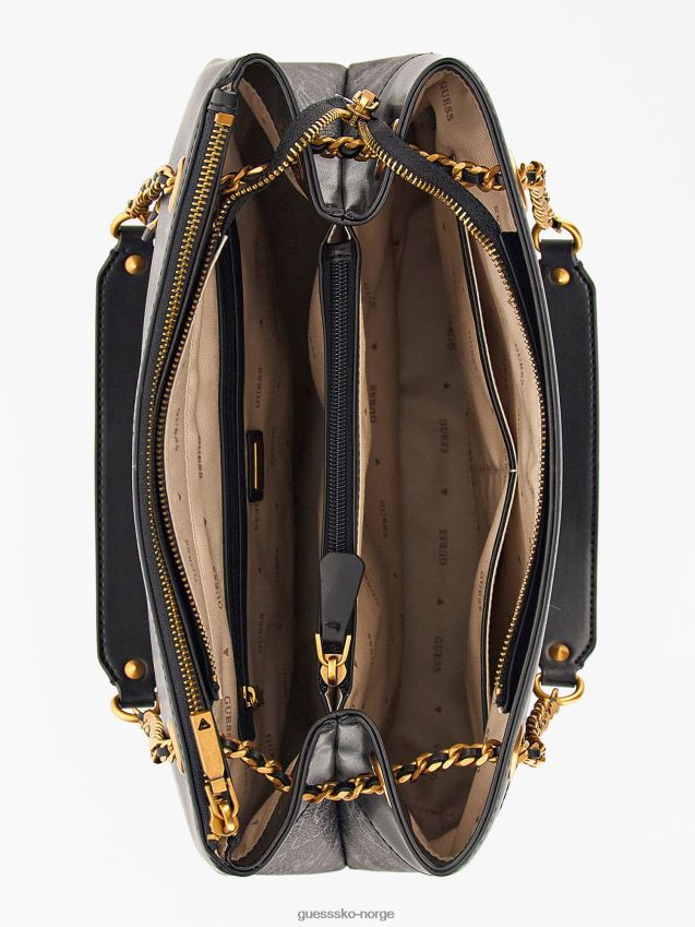 Guess berta 4g logo skulderveske grå grå unisex F0LJ805209