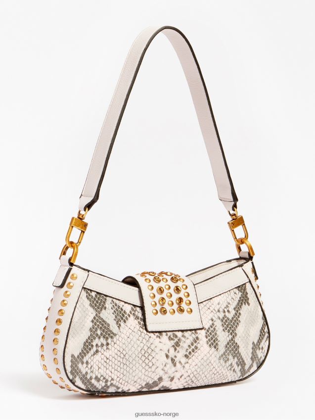 Guess bling python-print skulderveske multi rosa multi rosa unisex F0LJ805669