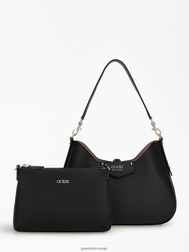 Guess brenton hobo med pochette svart svart unisex F0LJ805095