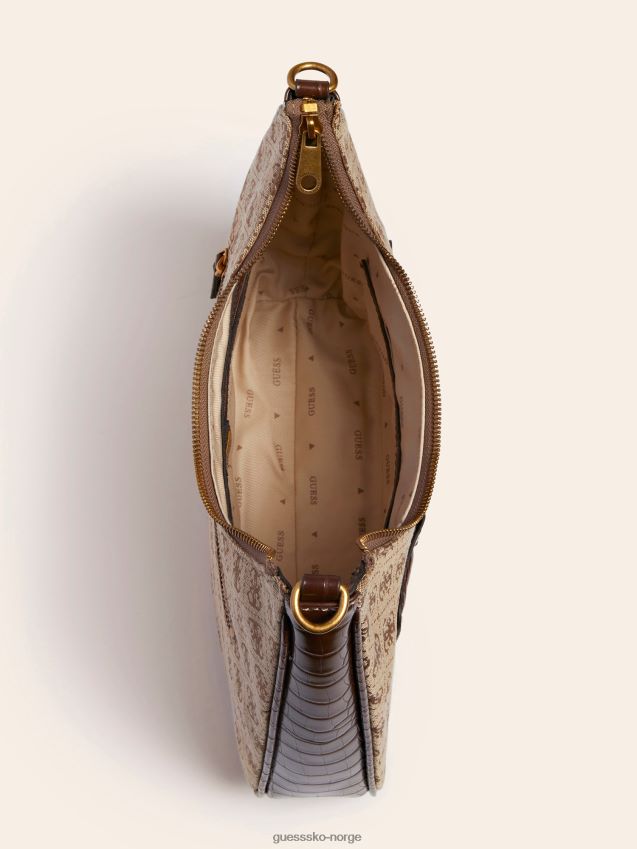 Guess brun aviana 4g logo hobo brun unisex F0LJ805187