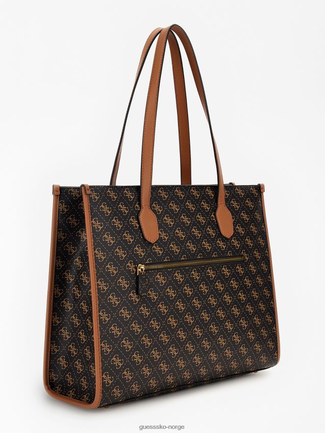 Guess brun silvana 4g skulderveske med logo brun unisex F0LJ805138