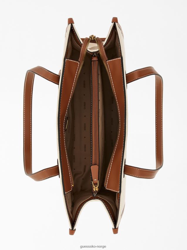 Guess brun skulderveske med silvana logo brun unisex F0LJ805300