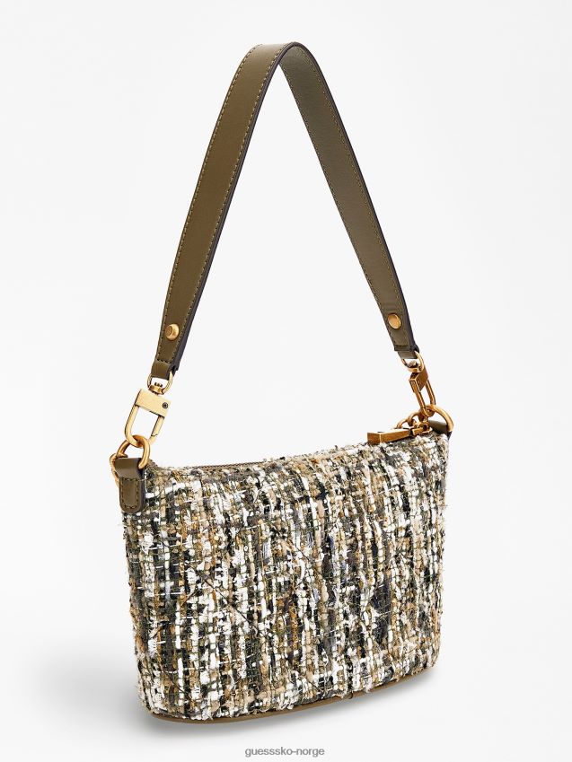 Guess cessily tweed mini bøttepose grønn grønn unisex F0LJ803333