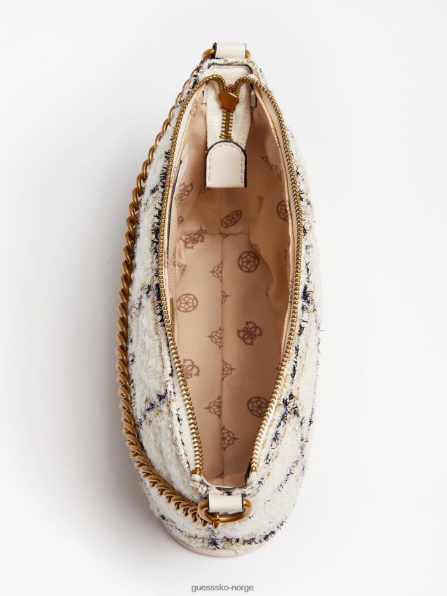 Guess cessily tweed mini bucket bag hvit multi hvit multi unisex F0LJ803507