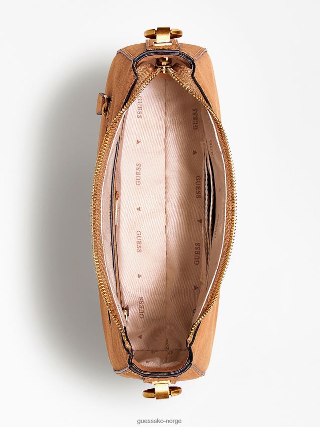 Guess kaoma semsket mini skulderveske beige beige unisex F0LJ803095