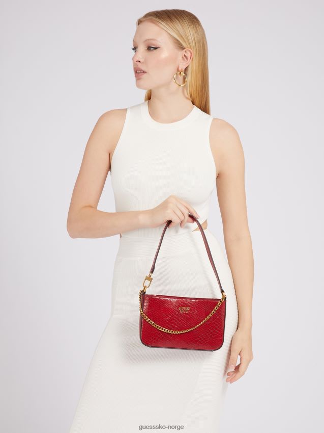 Guess katey python-print skulderveske rød rød unisex F0LJ803748