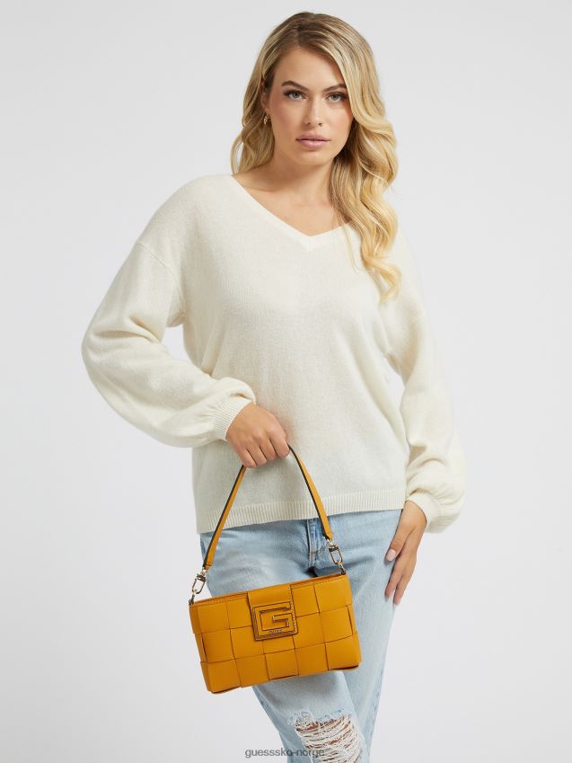 Guess liberty city flettet skulderveske gul gul unisex F0LJ803742