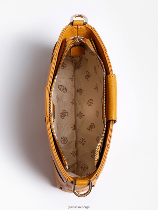 Guess liberty city flettet skulderveske gul gul unisex F0LJ803742