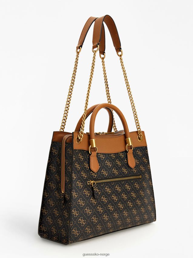 Guess nell 4g logo skulderveske brun brun unisex F0LJ805062