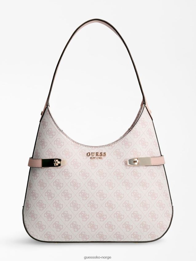 Guess zadie 4g logo hobo rosa rosa unisex F0LJ805233