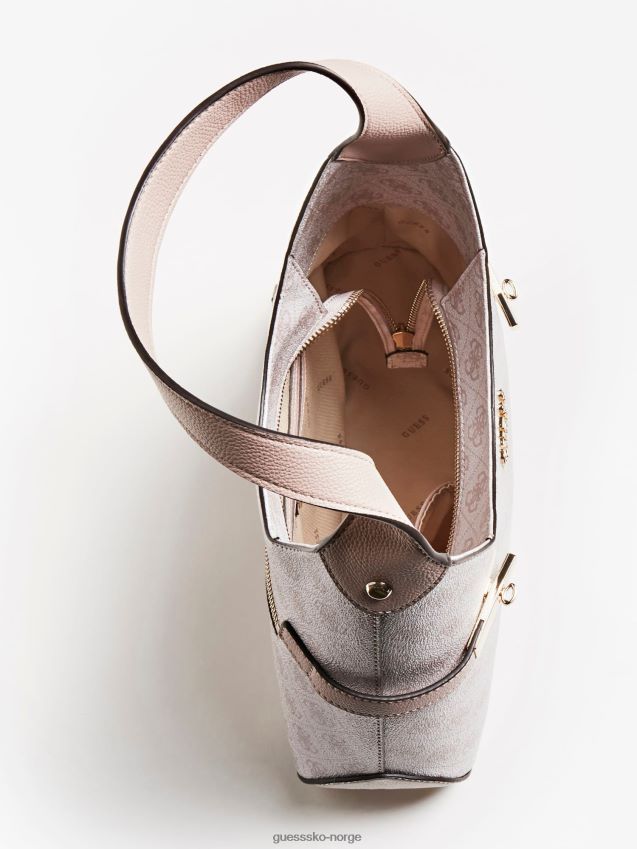 Guess zadie 4g logo hobo rosa rosa unisex F0LJ805233