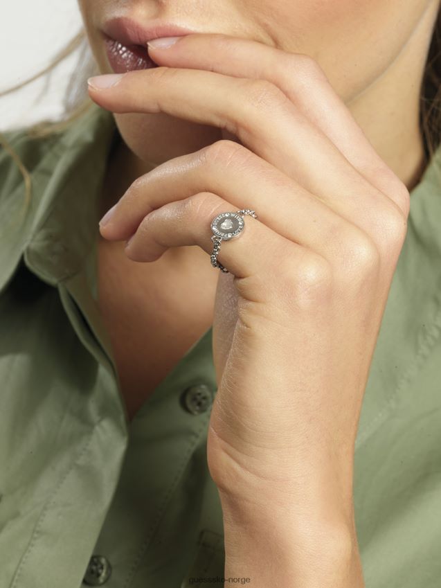 Guess fra-gjett-med-kjærlighet-ring sølv unisex F0LJ804034