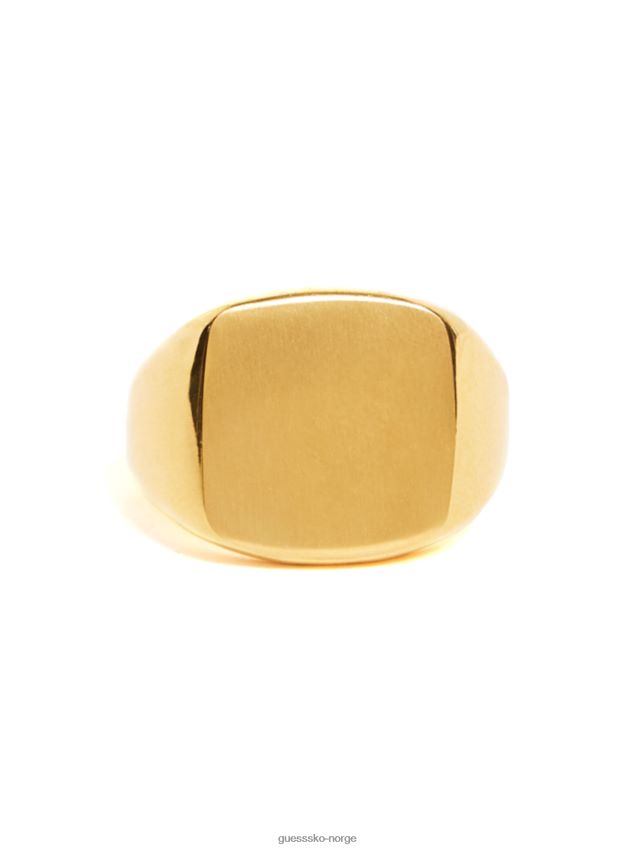 Guess gull gullfarget signetring i rustfritt stål gull unisex F0LJ8010858