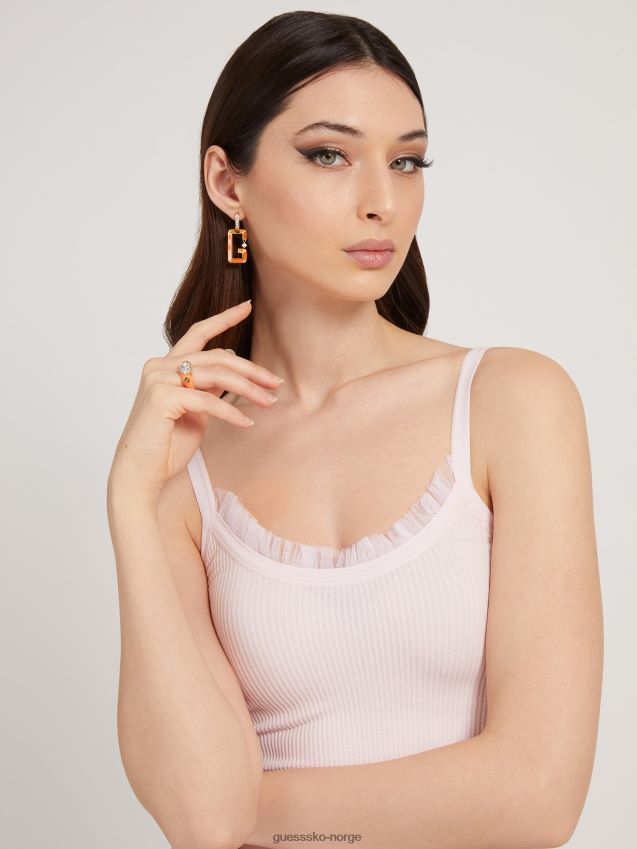 Guess ring med oransje neonlys oransje unisex F0LJ805914