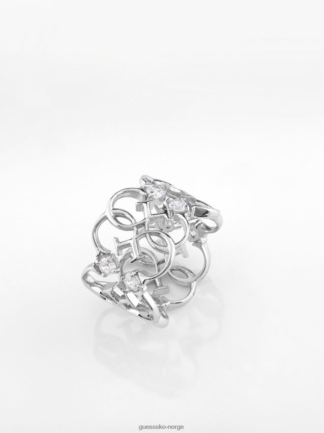 Guess sølv 4g status ring sølv unisex F0LJ803998