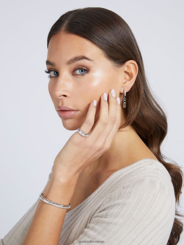 Guess undervanns-kjærlighetsring sølv sølv unisex F0LJ804425