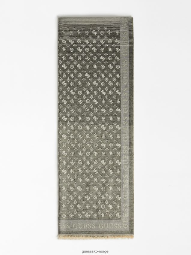 Guess 4g logo skjerf svart svart unisex F0LJ804412