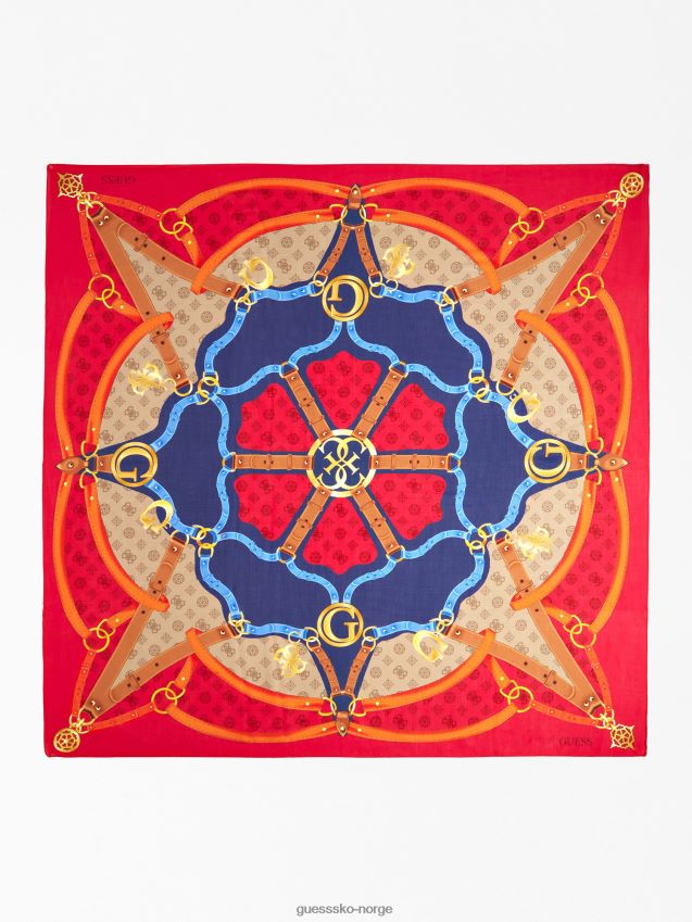 Guess 4g peon logo kefiah rød rød unisex F0LJ803892