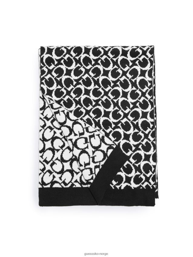 Guess allover g logo skjerf svart svart unisex F0LJ807634