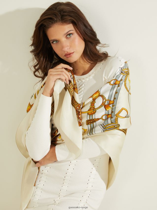 Guess barokk silkeskjerf i stein stein unisex F0LJ8010319